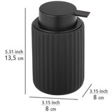 Wenko Mat crni keramički set pribora za kupaonicu Belluno – | shoptok.hr