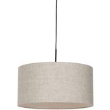 QAZQA Državna viseča svetilka črna z bež senco 50 cm - Combi 1 Cene