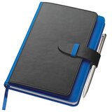  NOTES A5 CRTE 256L OD UMJETNE KOŽE SA PROSTOROM ZA KREDITNE KARTICE MACMA 2008804 PLAVO-CRNI | shoptok.hr
