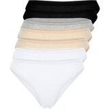 Trendyol Curve 2 White - 2 Skin - 1 Gray - 2 Black Packed Panties Cene