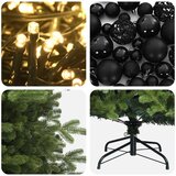  Umjetno božićno drvce s kuglicom 150 cm 150 LED lampica | shoptok.hr