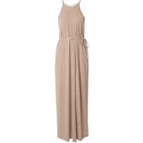 Selected Femme Ljetna haljina 'SLFANOLA' svijetlosmeđa / bijela