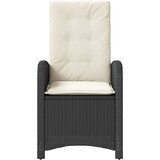  3-dijelni bistro set s jastucima crni od poliratana | shoptok.hr
