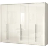 plakar P6A/PN - kolekcija piano - bež lak/bež lak - 277x226x60 cm
