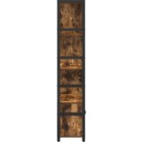  Polica Dimljeni hrast 80 x 30 x 155,5 cm Konstruirano drvo | Eponuda.com