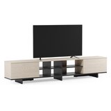Marckeric Črna TV omarica 230x44x36 cm Cequoia – | Shoptok.si