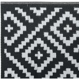 Vanjski tepih bijeli i crni 80 x 250 cm PP | shoptok.hr