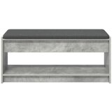  Klupa za hodnik s jastukom Betonski sivi 100 x 38 x 46 cm | shoptok.hr