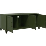 vidaXL TV omarica zelena 100,5x39x43,5 cm hladno valjano jeklo | Shoptok.si