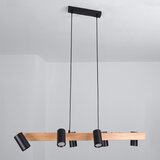 Brilagi LED RGBW prigušiva luster na sajli SELE 6xGU10/6,5W/230V crna/hrast | Eponuda.com