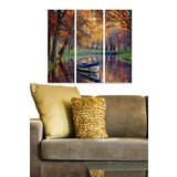 Wallity MDF100419445 multicolor decorative mdf painting (3 pieces) Cene