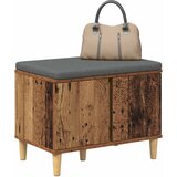  Klupa za hodnik s jastukom s vratima Staro drvo 60 x 38 x 46 cm | Eponuda.com