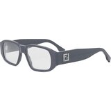 Fendi Squared Grey Rectangular Eyeglasses - ONE SIZE (54) Cijene