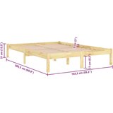  Za krevet od masivne borovine 160 x 200 cm | shoptok.hr