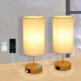 Nettlife Lampe de table tactile dimmable E27 lampe de chevet salon abat-jour en tissu moderne, (22143958) | Shoptok.si