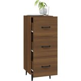  Komoda boja smeđeg hrasta 34,5 x 34 x 90 cm konstruirano drvo | shoptok.hr