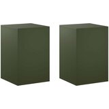  Stalak za biljke 2 pcs Maslinastozelena 40 x 40 x 60 cm Čelik Slike