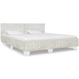  Posteljni okvir siv iz naravnega ratana 180x200 cm | Shoptok.si