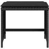  Vrtni stolci s jastucima 4 kom crni 40x40x35 cm od poliratana | shoptok.hr