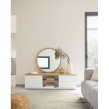 Kave Home Stensko ogledalo z lesenim okvirjem ø 100 cm Alum – | Shoptok.si
