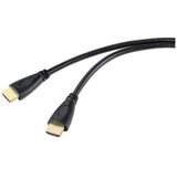 SpeaKa Professional HDMI priključni kabel HDMI-A vtič\, HDMI-A vtič 5.00 m črna SP-10133292 #####4K UHD\, avdio povratni kanal HDMI kabel, (20418494) Cene