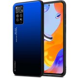 Cadorabo Ohišje je združljivo z Xiaomi RedMi NOTE 11 PRO 4G/5G in modra - črna - Dvobarvni zaščitni pokrov iz silikona TPU in hrbtna stran iz kaljenega stekla, (20860086) | Shoptok.si