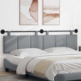  Držeće uzglavlje Zidne Svijetlo siva 210 x 55 x 5 cm tkanina - Svjetlosiva 200 cm bez LED | shoptok.hr