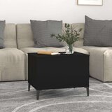 Stolić za kavu crni 60 x 44 5 x 45 cm od konstruiranog drva | shoptok.hr
