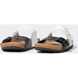 Defacto men's Flat Sole Double Banded Faux Leather Slippers cene