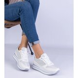Gemre White women's platform sneakers Elenora | Shoptok.si