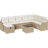  Set sofe s jastukom s pohranom 9 pcs Bež i krema poliratan | shoptok.hr