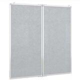  Magnetna bijela ploča sklopiva 80 x 80 x 1,7 cm aluminijska | shoptok.hr