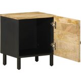 Maison Chic Nočna omarica - Nočna miza črna 40x33,5x46cm Masivni neobdelan les Mango, (21687147) Cene