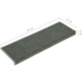  Tepisi za stepenice 15 kom 65x21x4 cm zeleni | shoptok.hr