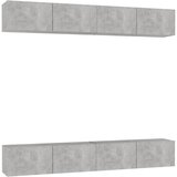 Furnova TV omarice 4 kosi betonsko sive 100x30x30 cm iverna plošča, (21923228) | Shoptok.si