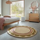 Flair Rugs Ročno tkana volnena okrogla preproga v naravni barvi ø 120 cm Lois – | Shoptok.si