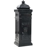  stoječi poštni nabiralnik aluminij starinski stil črne barve | Shoptok.si