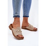 Inblu Ladies Suede Slides Beige | Shoptok.si