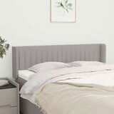  Uzglavlje s ušima svjetlosivi 147x16x78/88 cm od tkanine | shoptok.hr