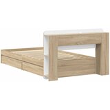  Okvir kreveta s pohranom s ladicama Hrast sonoma 90 x 190 cm | shoptok.hr