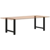  Noge za blagovaonski stol Crne 2 kom 80 x (72-73) cm Čelik | shoptok.hr