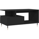 vidaXL Klubska mizica črna 90x49x45 inženirski les | Shoptok.si