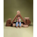 Wigiwama Smeđi dječji kauč od samta 132 cm Settee – | shoptok.hr