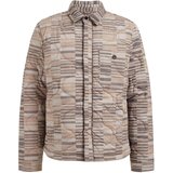 WE Fashion Prehodna jakna kremna / svetlo bež / temno siva | Shoptok.si