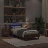  Krevetna konstrukcija s uzglavljem Umjetnički hrast 90 x 200 cm | shoptok.hr
