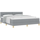 Krevet s opruga kutije Svijetlo siva 180 x 200 cm tkanina | Eponuda.com