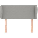  Uzglavlje s ušima svjetlosivo 83x23x78/88 cm od tkanine | shoptok.hr