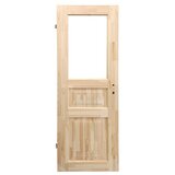 Eurolam Drvena sobna vrata P2 (750 x 2.000 mm, Smjer otvaranja: Lijevo, Smeđa, Središnji položaj: Masivno) u