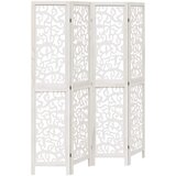 Maison Chic Paravan - Sobne pregrade 4-delni bel trden les pavlovnije, (22111970) | Shoptok.si
