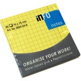 Blok SAMOLJEPLJIV 75X75MM KARO 80L GLOBAL NOTES 5654-34-K NEON-ŽUTI | shoptok.hr